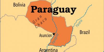 Столицата на Парагвай картата
