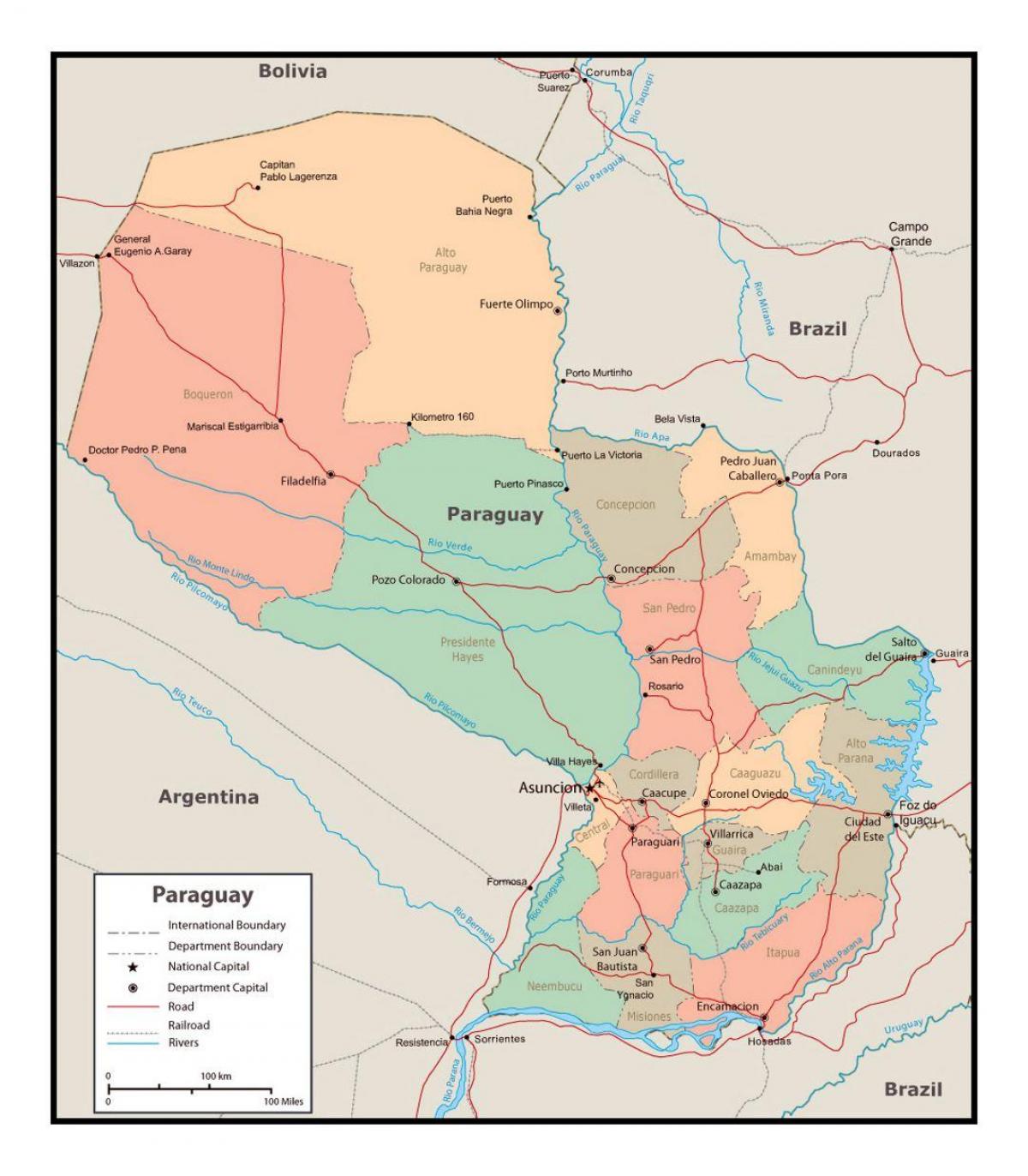 Карта На Парагвай