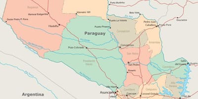 Парагвай асунсион картата