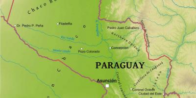 Карта на Парагвай география
